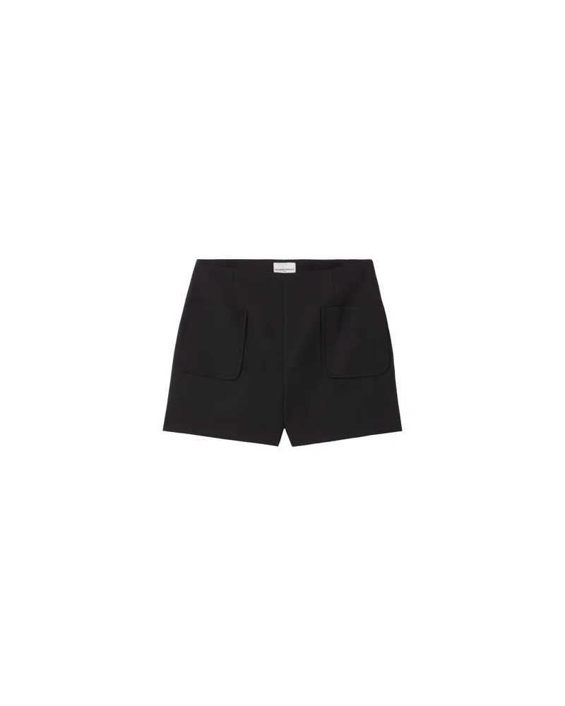 Claudie Pierlot Schwarze High-Waist Shorts Black