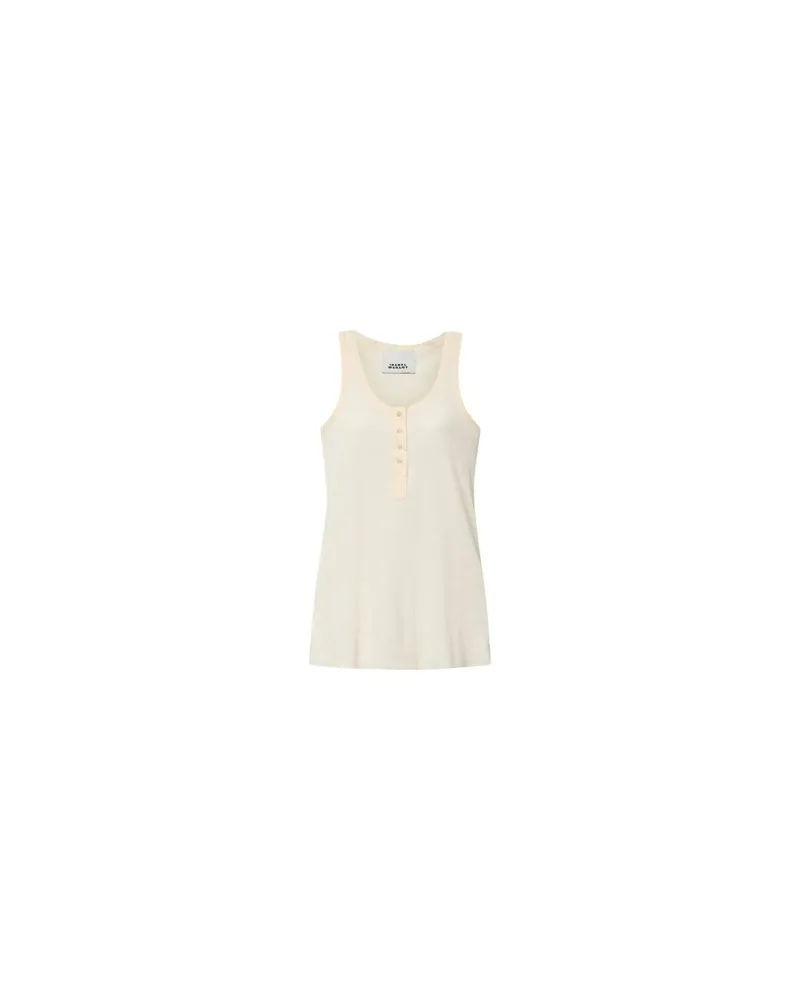 Isabel Marant Tanktop mit Knopfverschluss Helma Beige