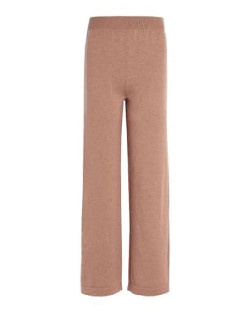 Barrie Fließende Kaschmir-Hose Beige