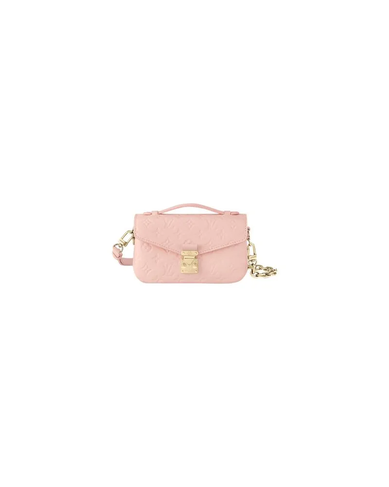 Chloé Langes Kleid mit Raffung und Rüschen Pink