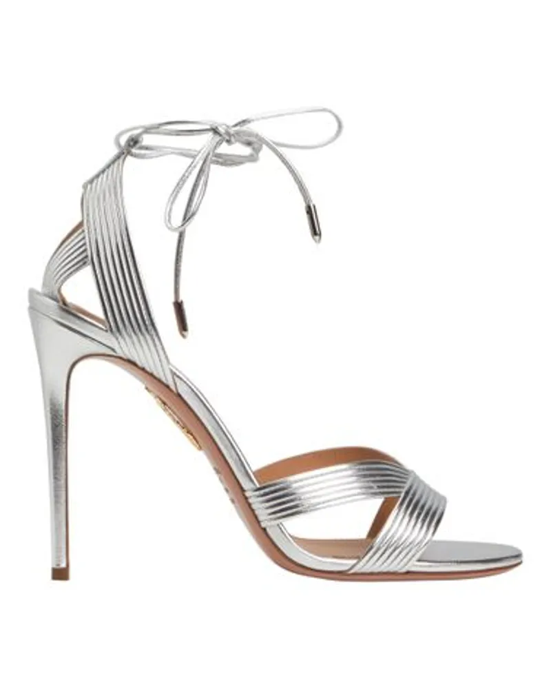 Aquazzura Sandalen Ari 105 Silver