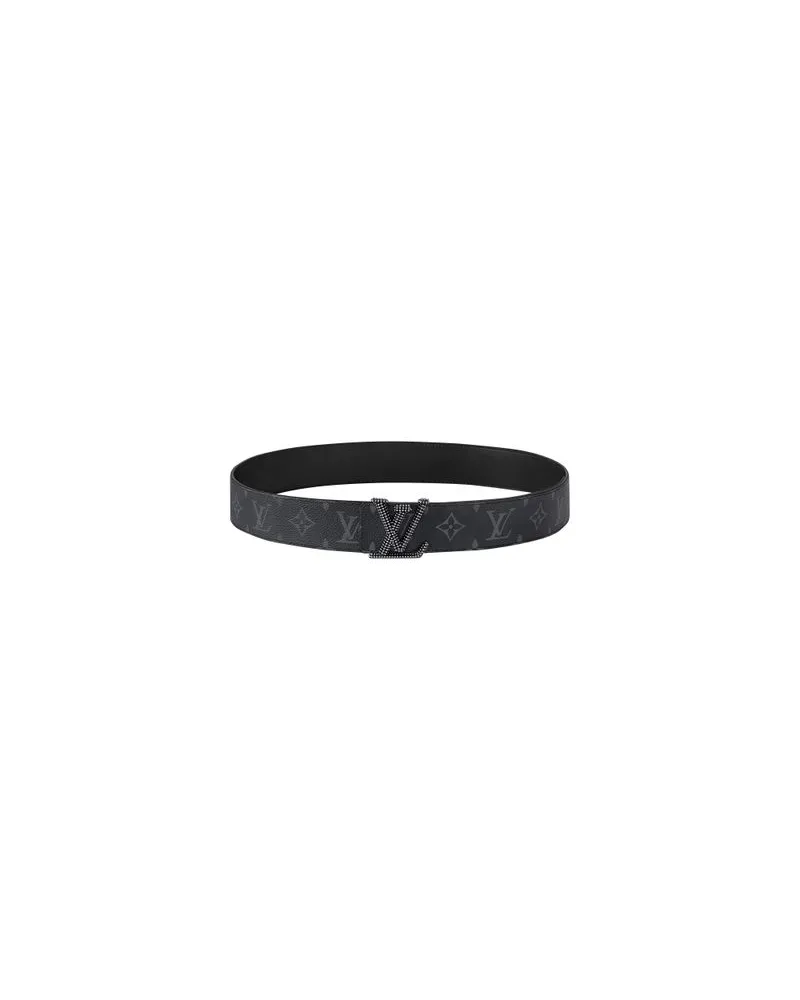 Louis Vuitton LV Initiales Studs Wendegürtel 40 mm Black