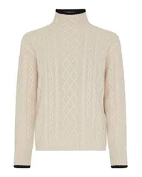 Max Mara Feltro Pullover mit Stehkragen White