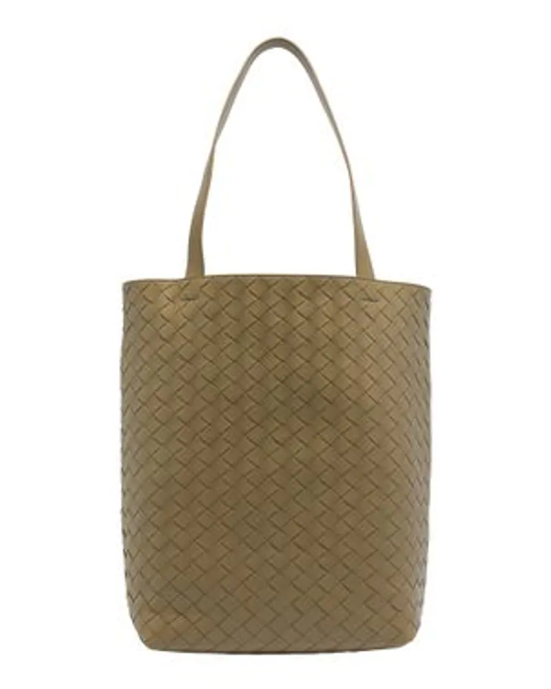 Bottega Veneta Grosse Classic Intrecciato Tote Bag Beige