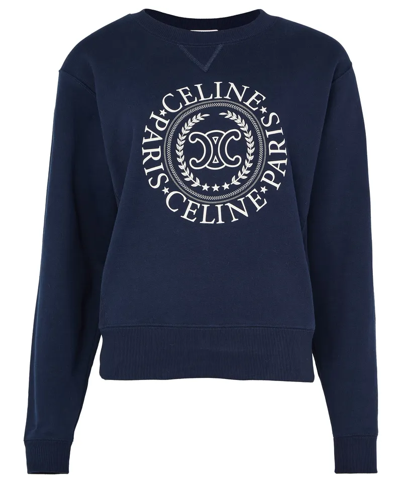 Celine sweatshirt in oversize-passform aus baumwollfleece 