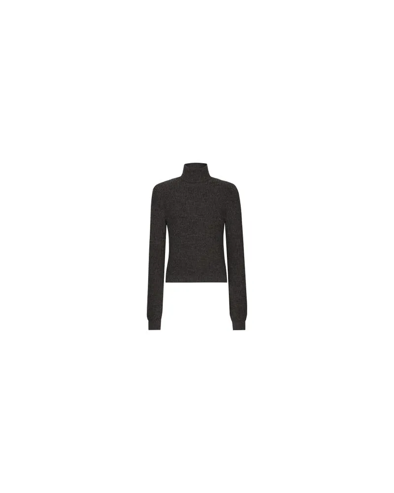 Dolce & Gabbana Fischersweater mit Rollkragen Grey