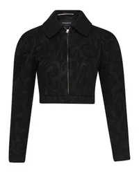 Rochas Cropped-Blouson Black