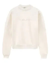 Woolrich Sweatshirt mit gesticktem Logo White