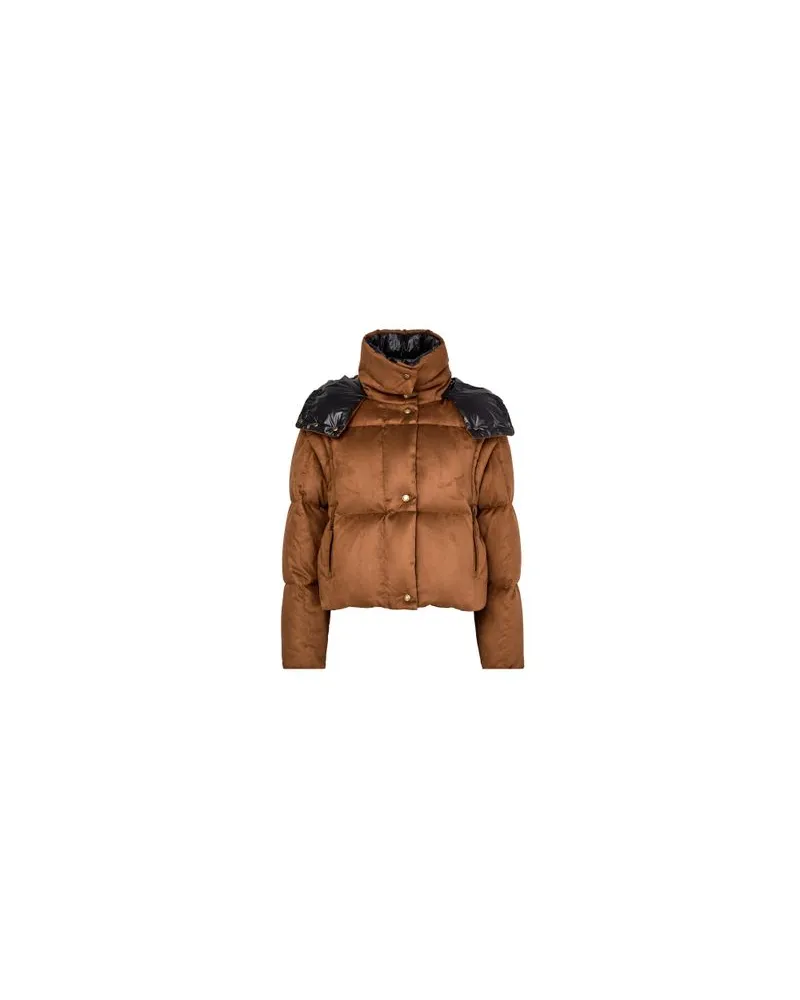 Moncler Paterne hooded puffer jacket Brown