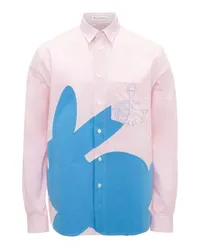 J.W.Anderson Hemd mit Bunny-Applikation Pink