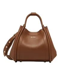 Max Mara Tasche mit Henkel Marin XS Brown