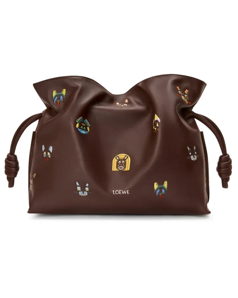 Loewe Mittelgroße Clutch Flamenco Cats 