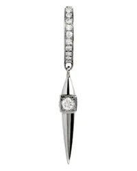 STATEMENT Spitze Creole Rockaway mit Diamanten und in Silber Silver