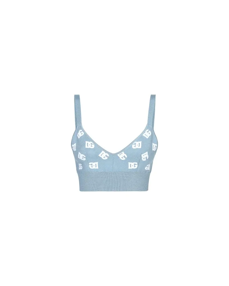 Dolce & Gabbana Bralette-Top Blue