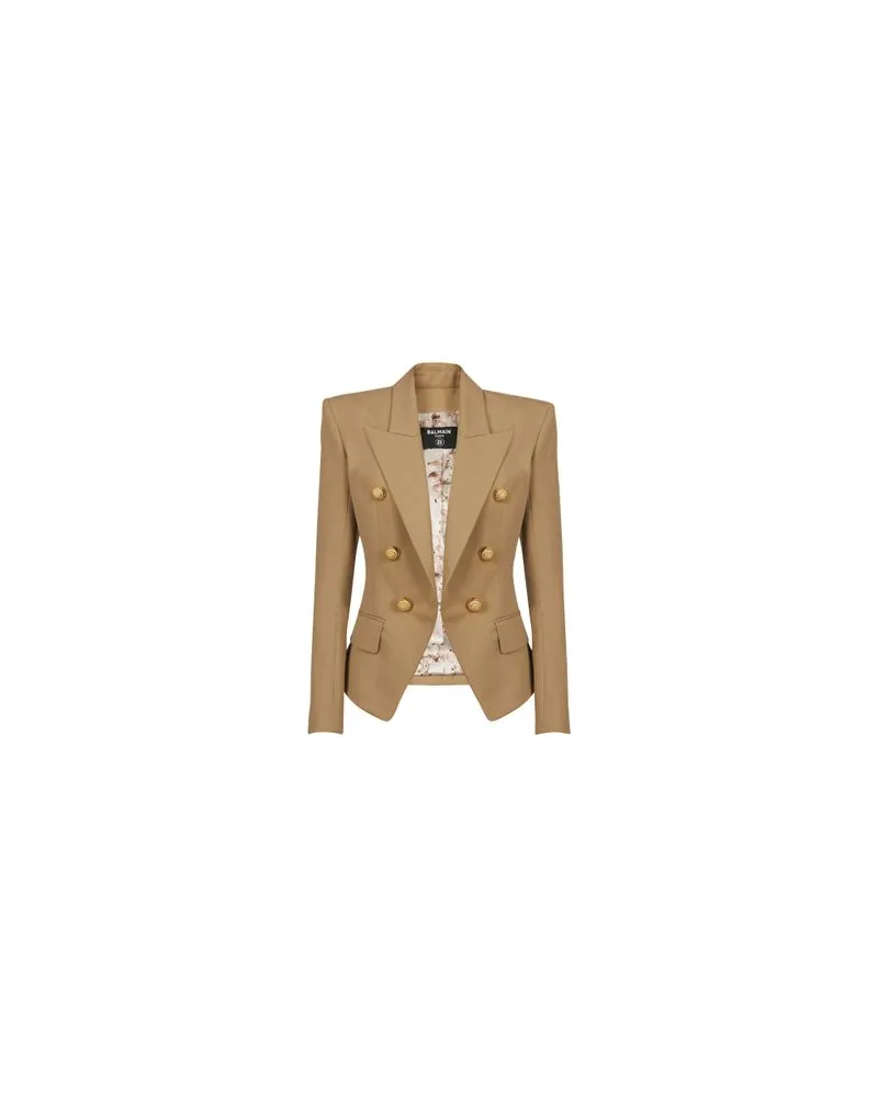 Balmain Jacke mit 6 Knöpfen Beige