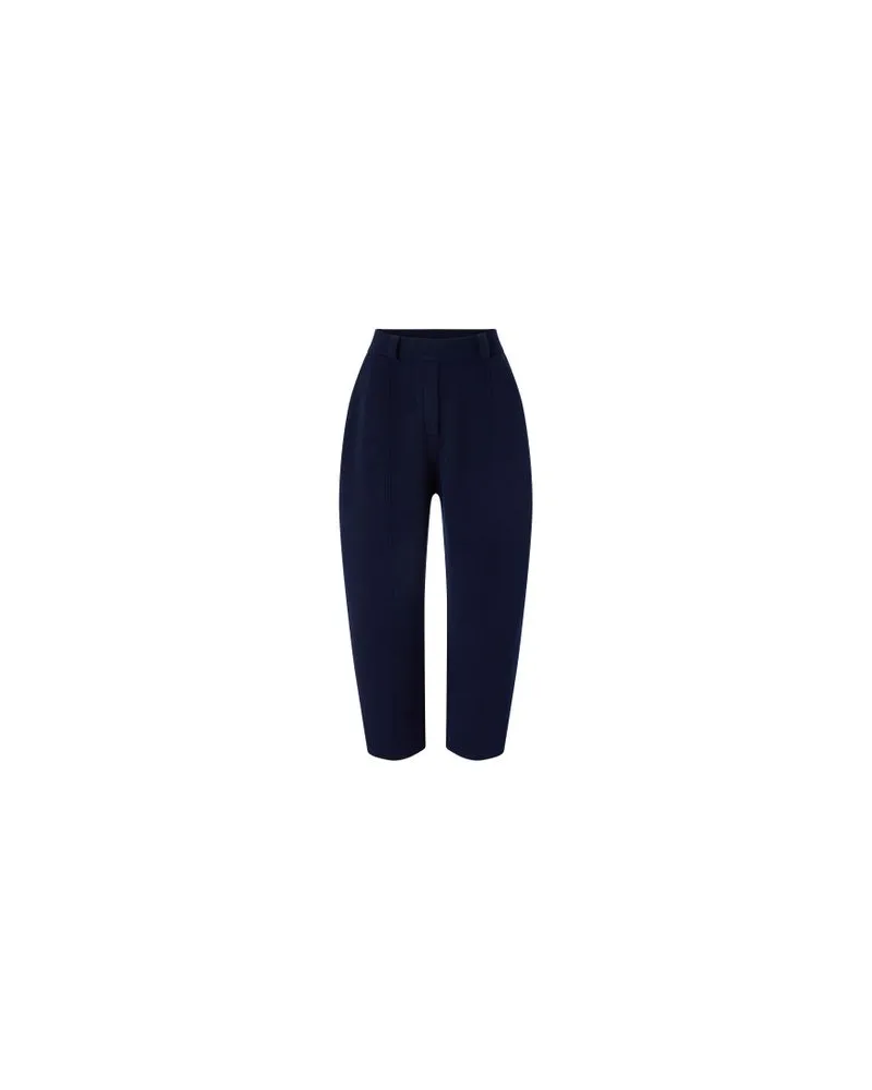 Chloé Kurzer Mantel mit zweireihiger Knöpfung Navy