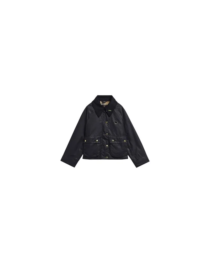 Chloé Kurzer Mantel mit zweireihiger Knöpfung Navy