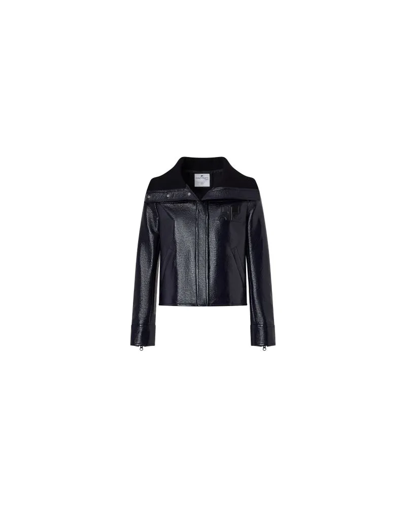 Chloé Kurzer Mantel mit zweireihiger Knöpfung Navy