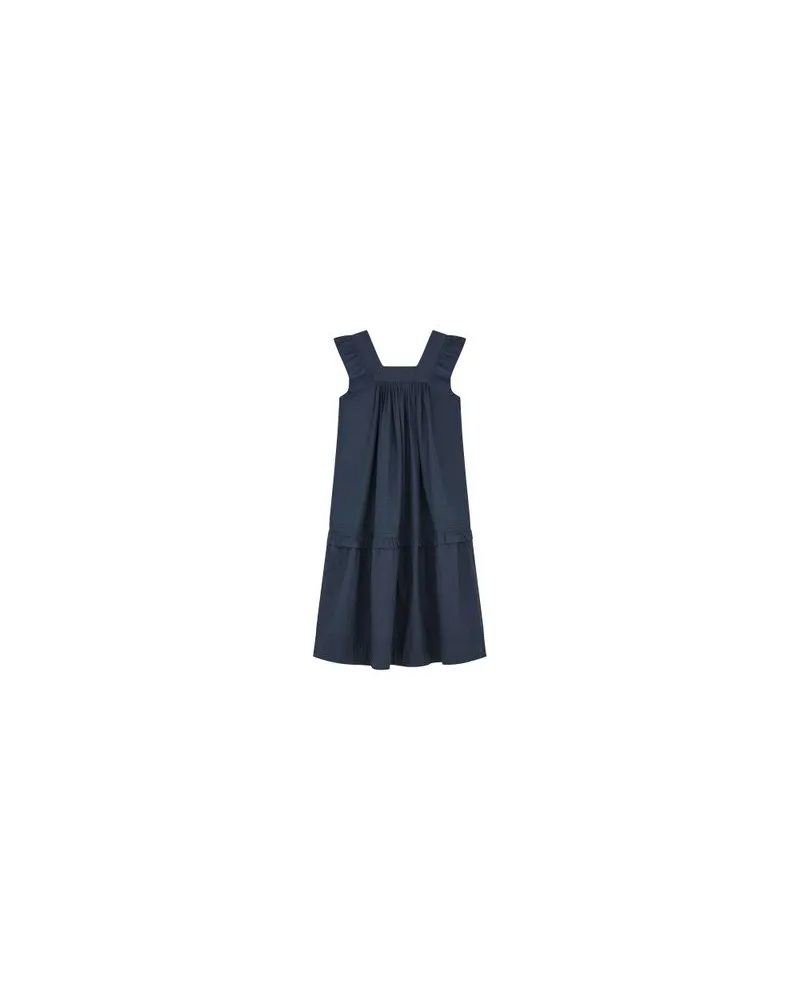 Chloé Kurzer Mantel mit zweireihiger Knöpfung Navy
