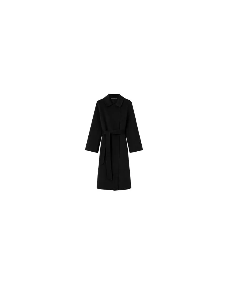 Chloé Kurzer Mantel mit zweireihiger Knöpfung Navy
