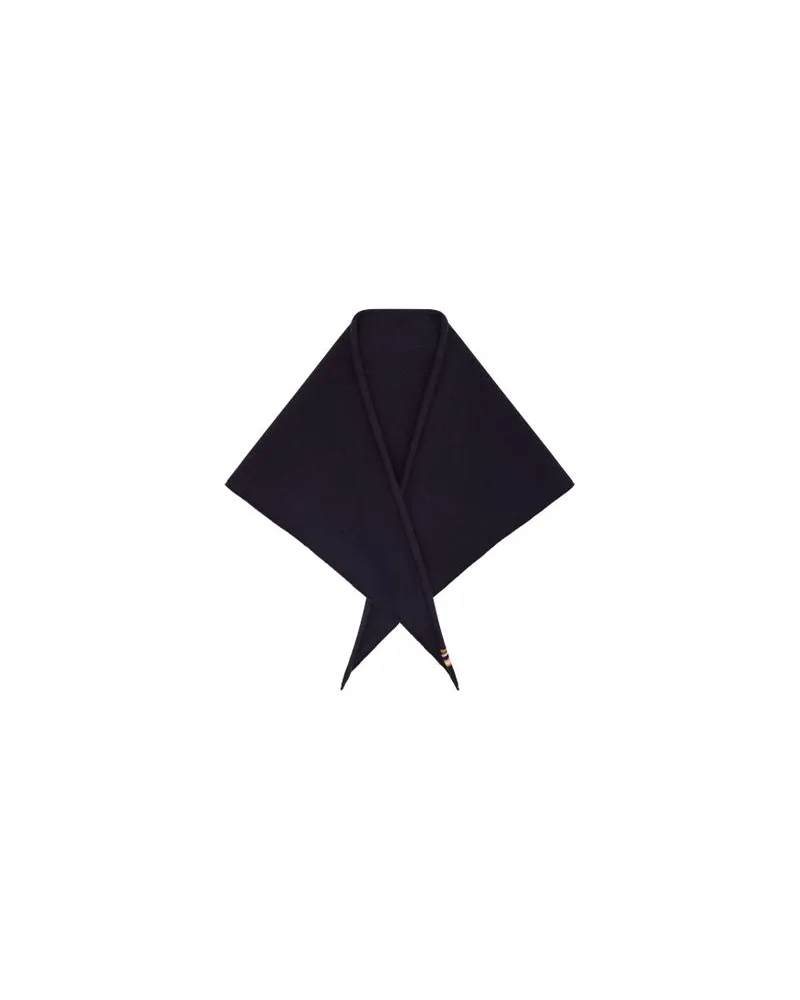 Courrèges Jacke aus Vinyl mit Stehkragen Navy