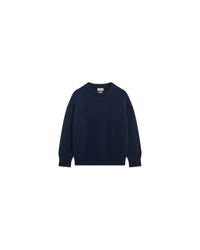 Chloé Kurzer Mantel mit zweireihiger Knöpfung Navy