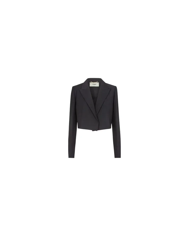 Fendi Dekonstruierte Jacke Black