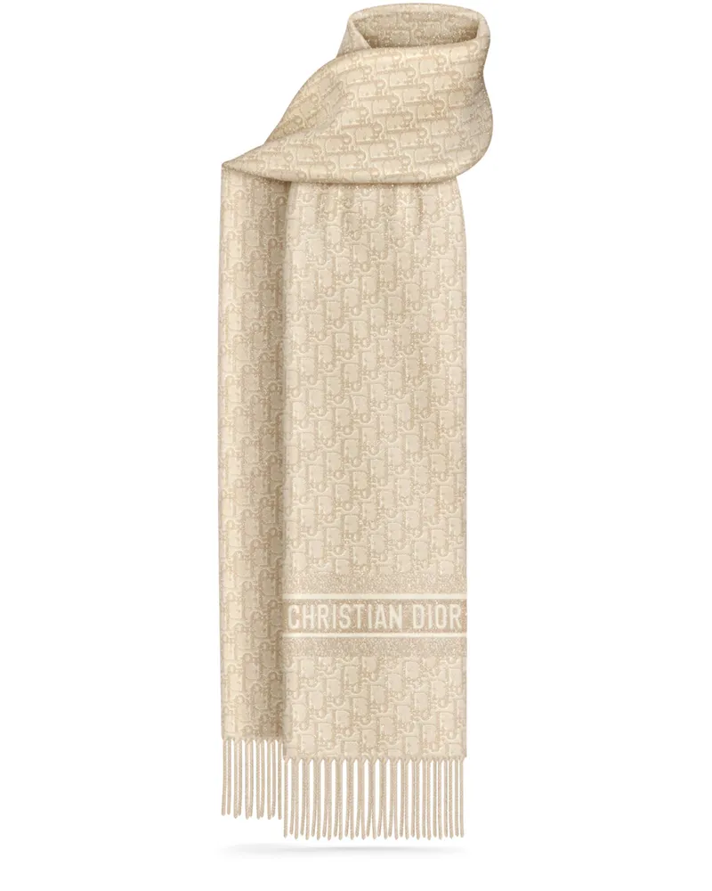 Dior Oblique Natte Schal Gold
