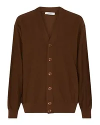 Christophe Lemaire Cardigan mit Zopfmuster Brown