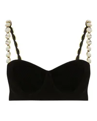 GALVAN Nyx Globe Chain Bralette Black