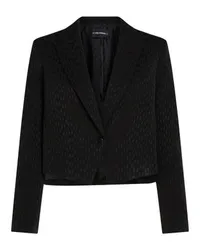 Karl Lagerfeld Kurzer Blazer mit KL Monogram Black