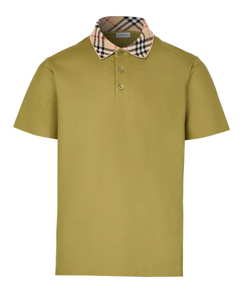 Burberry Poloshirt aus Baumwolle mit Check-Muster 