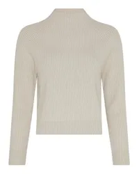 Max Mara Ines Pullover mit Stehkragen White