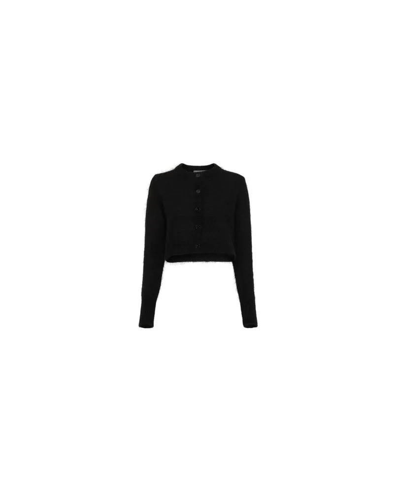 Acne Studios Cardigan mit Rundhalsausschnitt Karimo Black