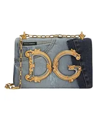 Dolce & Gabbana DG-Girls Bag in Patchwork-Denim Blue