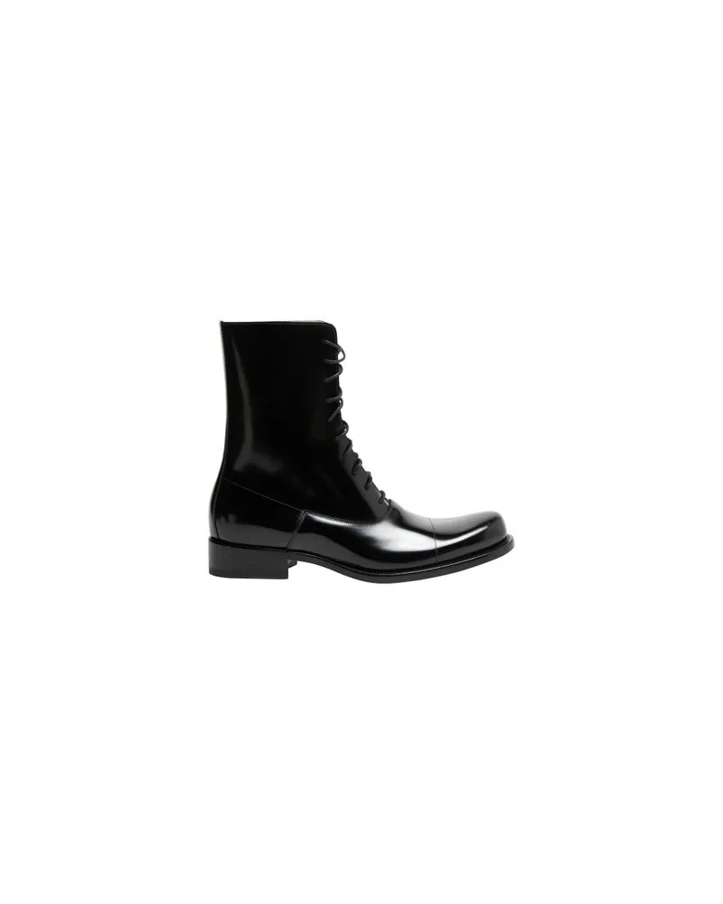 The Row Kai lace up ankle boots Black