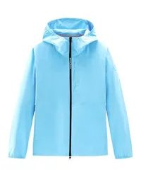 Woolrich Wasserdichte Kapuzenjacke Pacific Blue