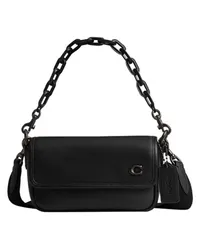 Coach Umhängetasche mit PVD-Beschichtung Charter Flap 18 Black