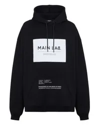 Balmain Hoodie Main Lab Etikett Black