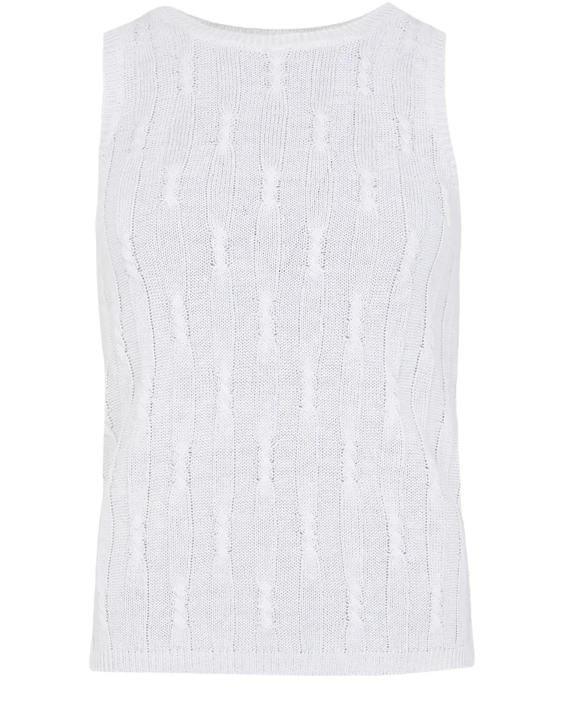 Max Mara Gestricktes Tanktop aus Leinen Venusia 