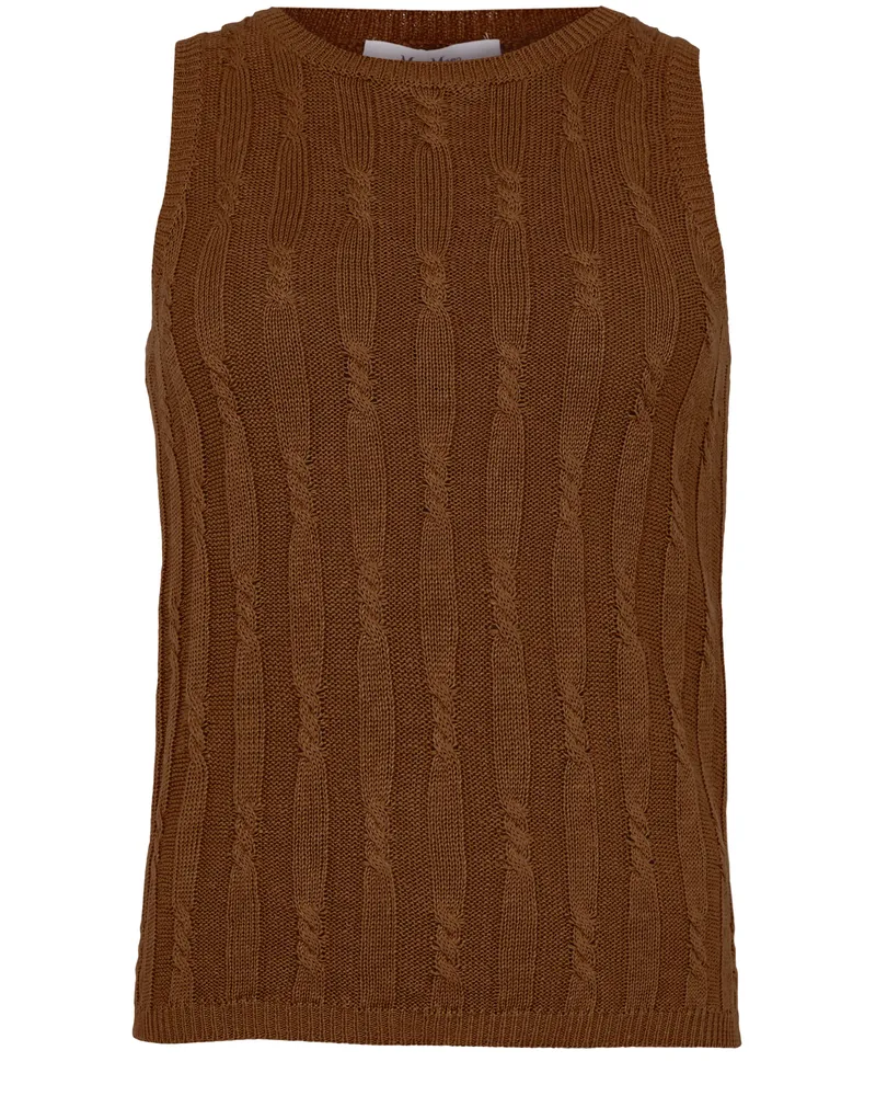 Max Mara Gestricktes Tanktop aus Leinen Venusia 