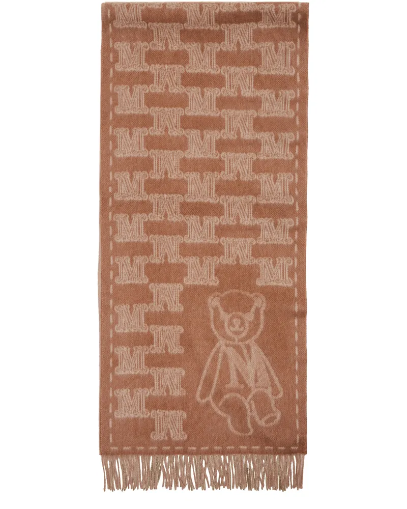 Max Mara Schal aus Teddyfleece WS Beige