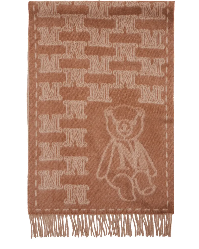 Max Mara Schal aus Teddyfleece WS Beige
