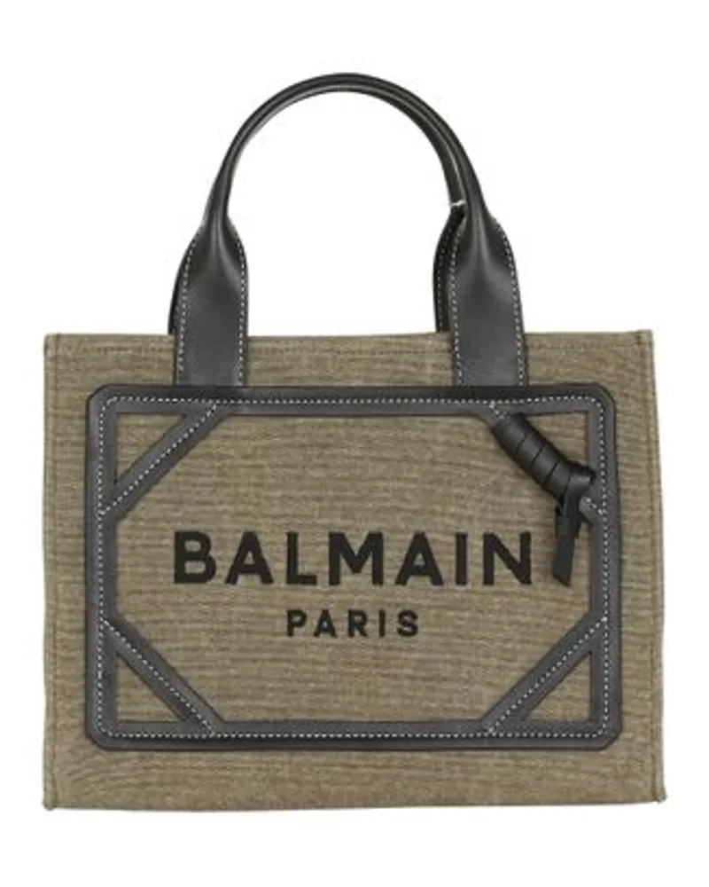 Balmain Shopping-Tasche B-Army Small Green