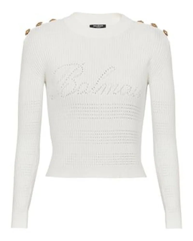 Balmain Strickpullover Balmain Signature White