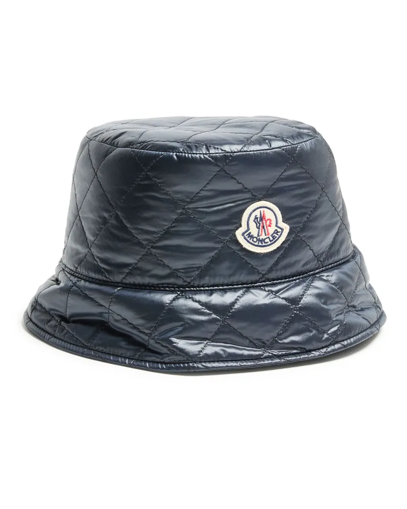 Moncler Bucket Hat mit Logo Navy