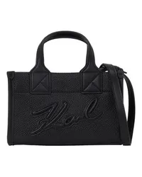 Karl Lagerfeld K/Skuare Kleine Tote Bag in genarbter Optik Black