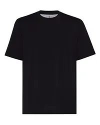 Brunello Cucinelli Rundhals-T-Shirt Black