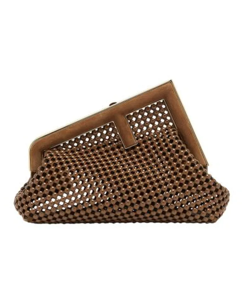 Fendi Fendi First Small Tasche Brown