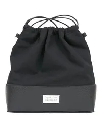 Maison Margiela Kleiner 5AC Rucksack mit Kordelzug für den Alltag Black